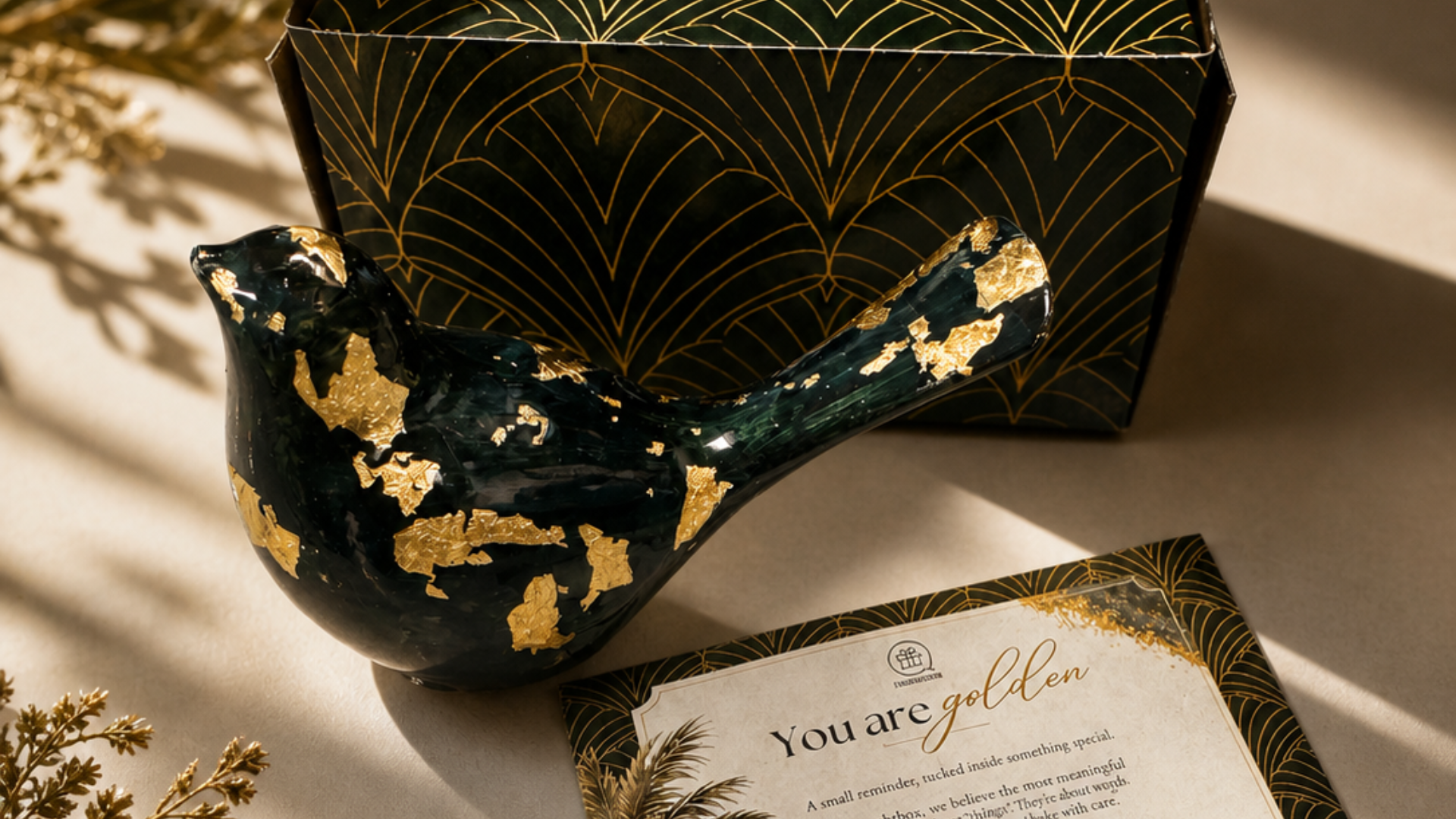 Gold gift box