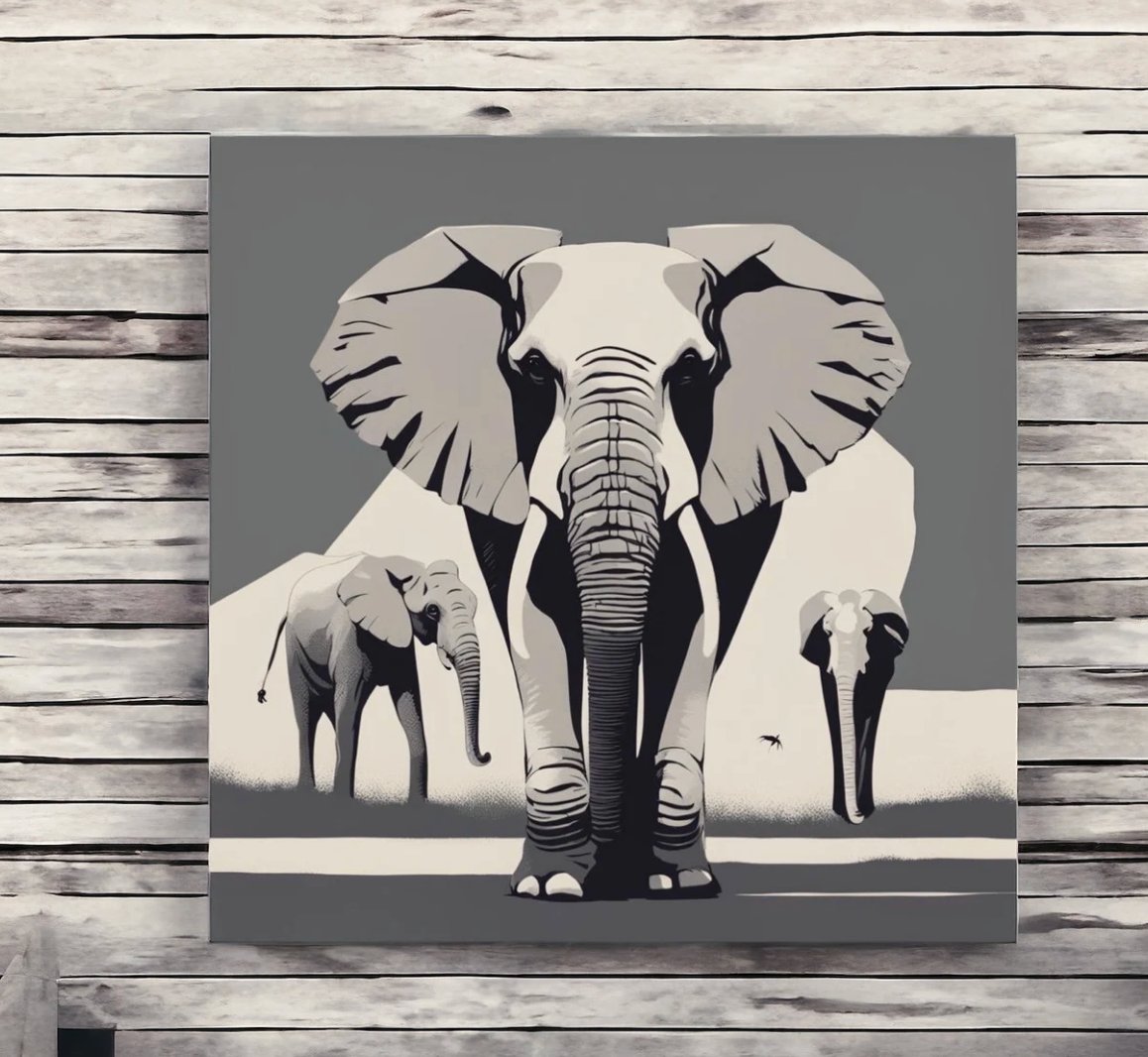 Elephant wall art