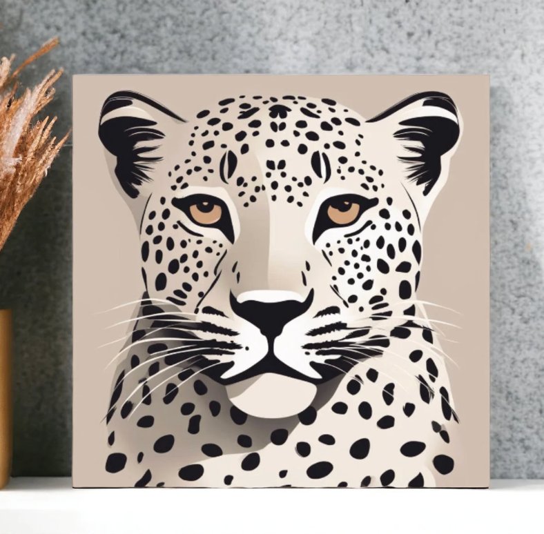 Leopard wall art