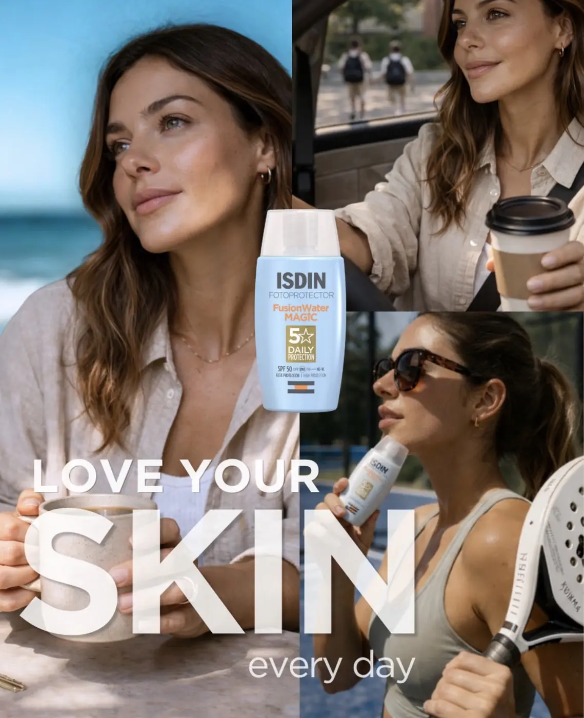 ISDIN Fusion Water sunscreen social media campaign