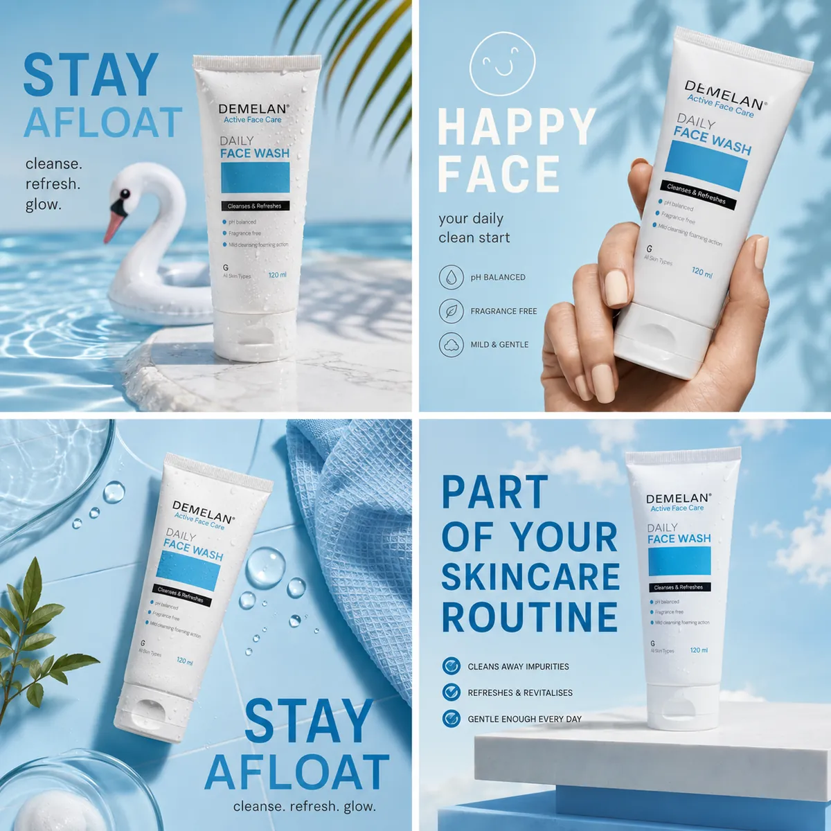 Demelan - Daily Face Wash social campaign